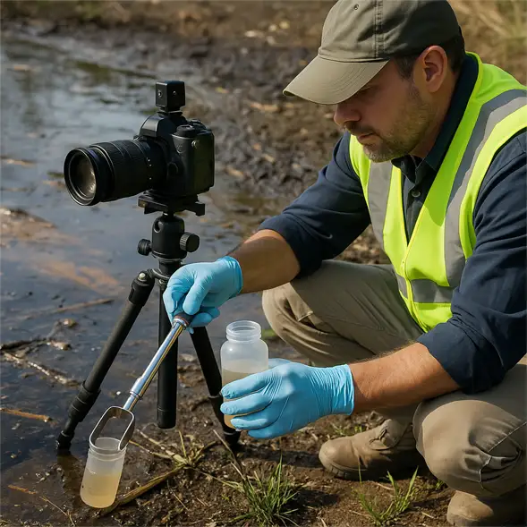 Investigación medioambiental: cómo documentar vertidos ilegales paso a paso